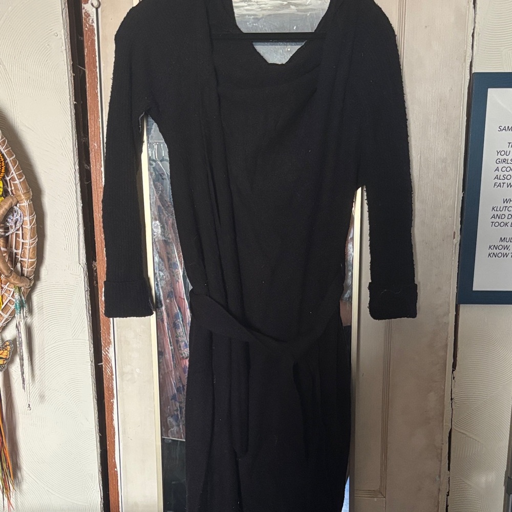 Free People Black Long Sleeve Sweater